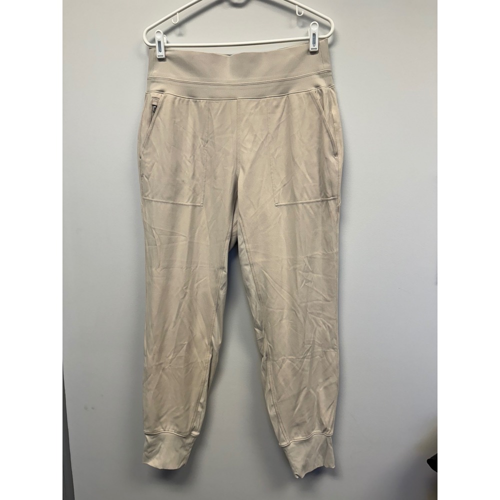 Athleta Venice Jogger Pants Tan Beige Size LT Large Tall Activewear Travel Wear